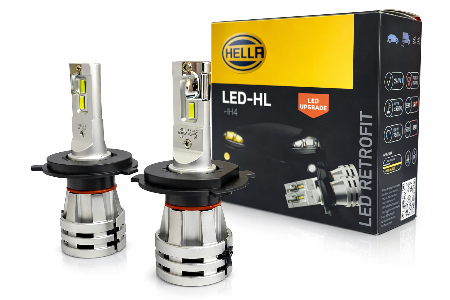 KIT LED H4 HELLA 12/24 V 24 W
