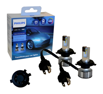 KIT LED H4 BLANCO 2 CARAS 12 - 24 V  20 W  PHILIPS
