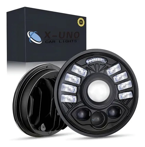 #-U UNIDADES LED BLANCO RENDOA 5.75" C/LUPA ALTA Y BAJA C/AMBAR/BLANCO LASER ROJO(JUEGO) X-UNO