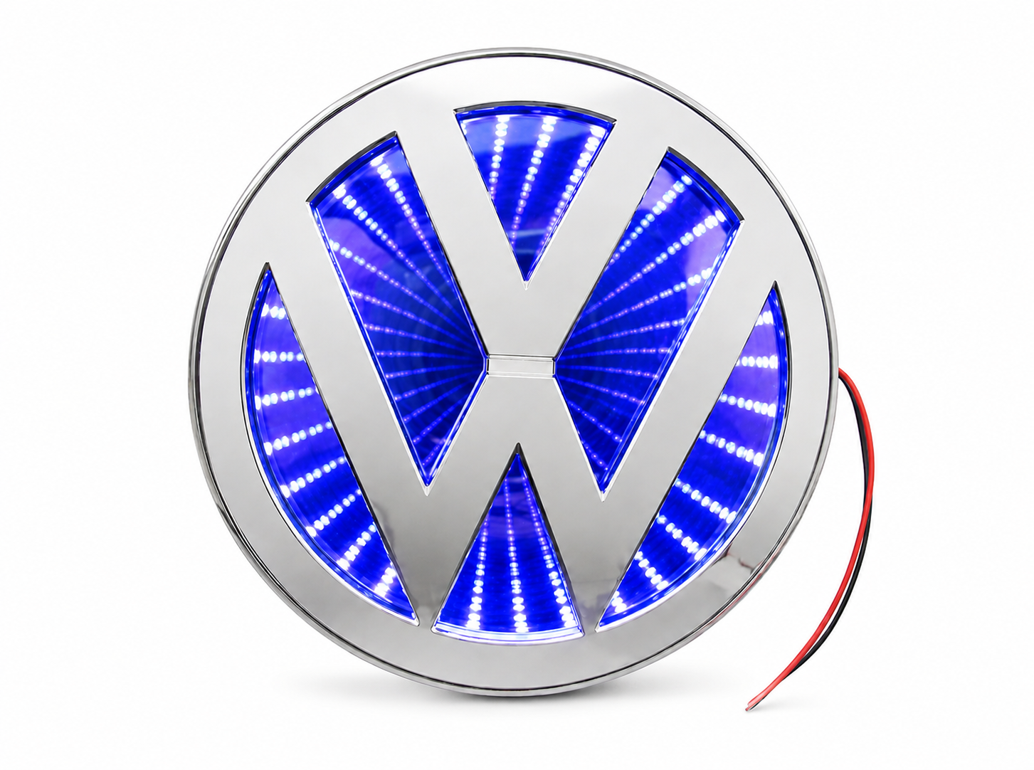 ESCUDO VOLKSWAGEN C/LUZ AZUL 3D C/PEGATINA