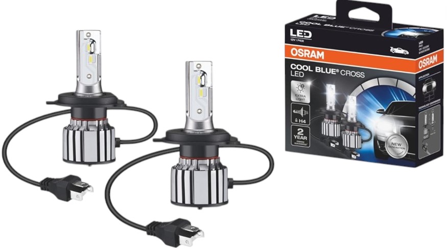 KIT LED H4 2-C OSRAM COOL BLUE ILUMINACIÓN EXTERIOR FOCOS H4 LED