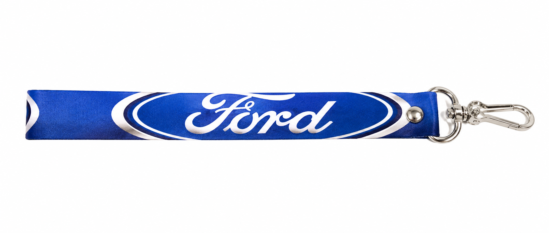 LLAVERO DE CINTA MEDIANO FORD FONDO AZUL