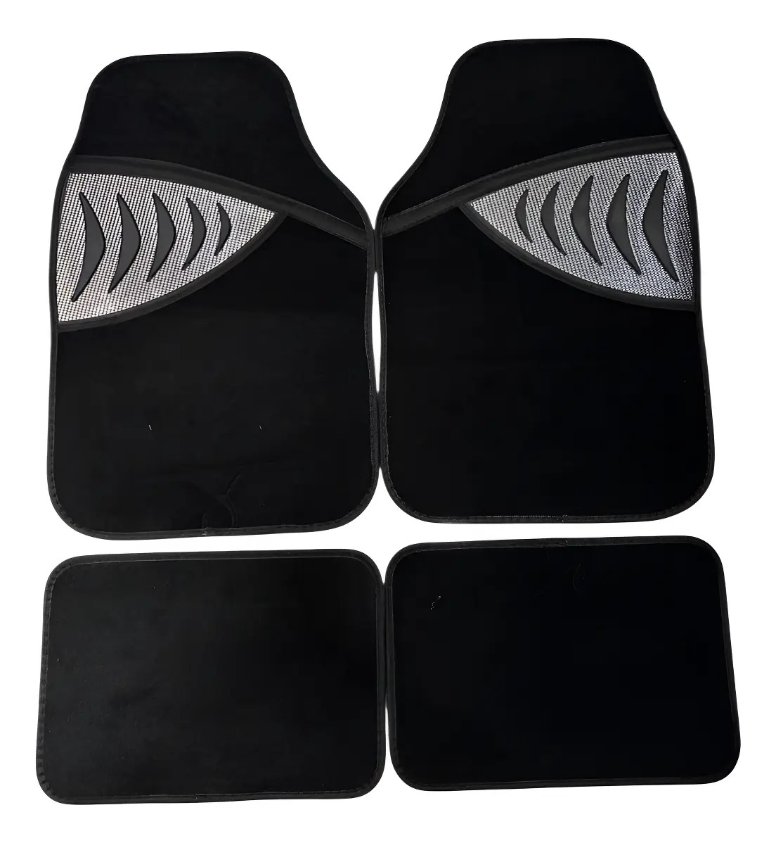 TAPETE ALFOMBRA BURON NEGRO CARBON (4PZA)