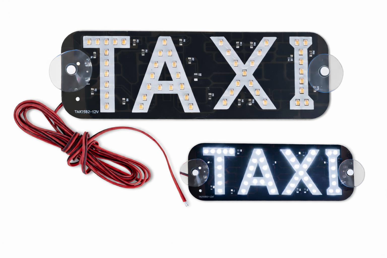 LETRERO DE LEDS TAXI C/CHUPONES BLANCO 12V RENOV