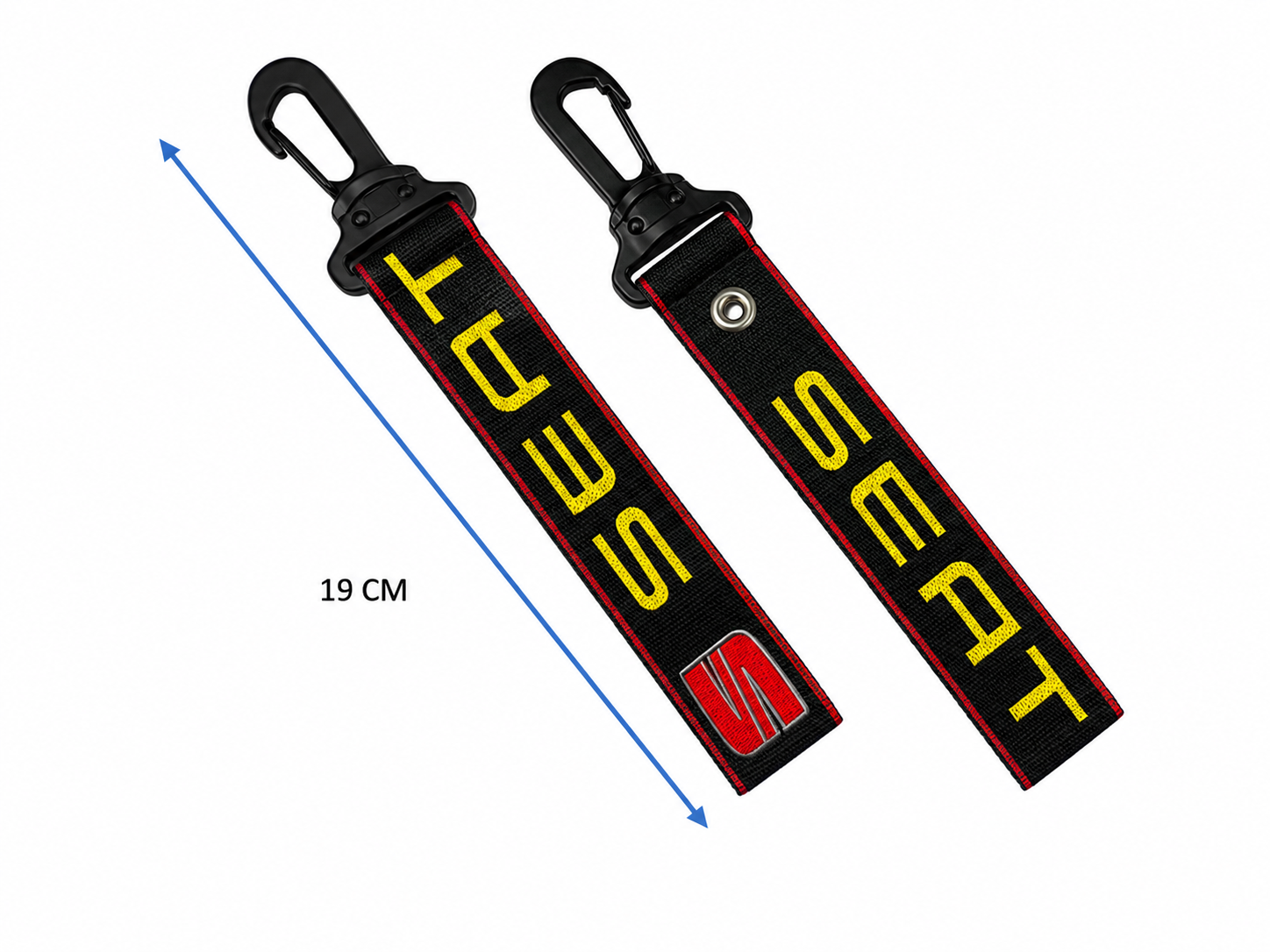 LLAVERO DE CINTA CHICO 19 CM SEAT VARIOS DISE?OS