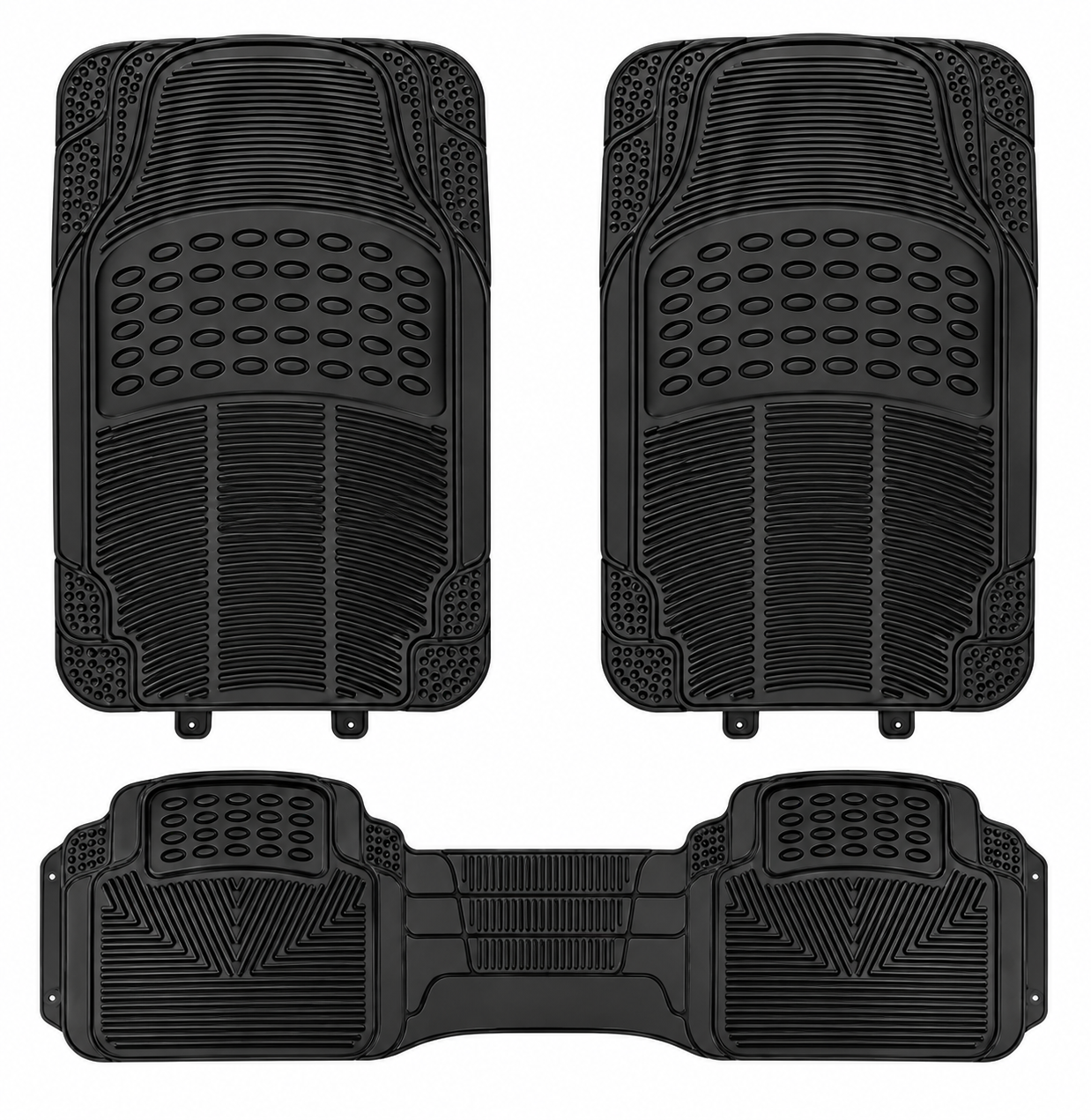 TAPETES 3 PIEZAS MERCURIO VINYLITE ECONOMICO NEGRO 518